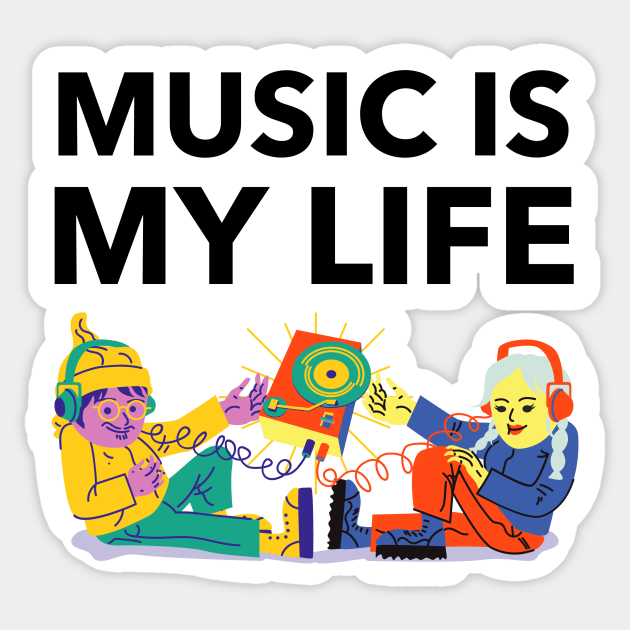 Music Is My Life Sticker by Jitesh Kundra